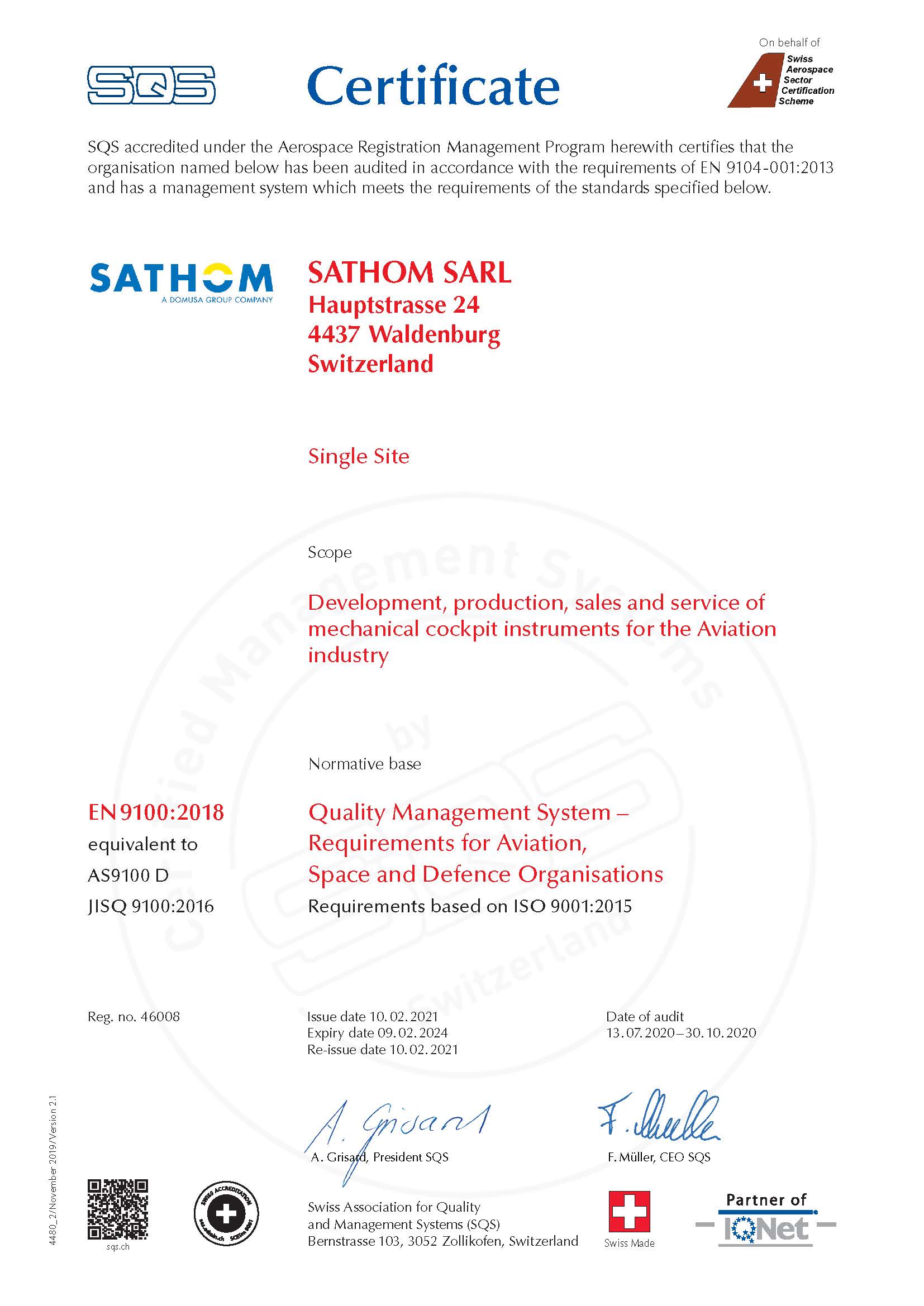 Maintenance Organisation Approval Certificate